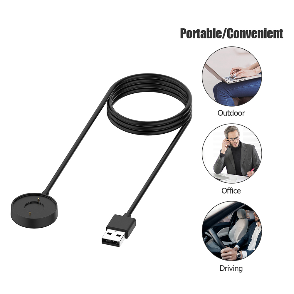 Fossil Watches Smartwatch Charger - Kabel Pengisi Daya USB 3 Kaki