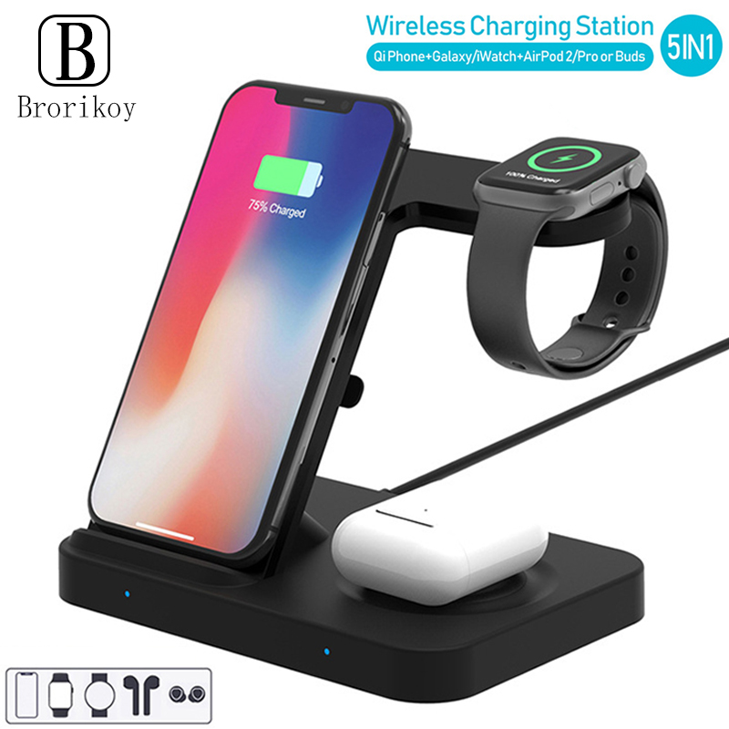 Watch Watch Xs - Stasiun pengisian daya nirkabel 5-in-1 untuk