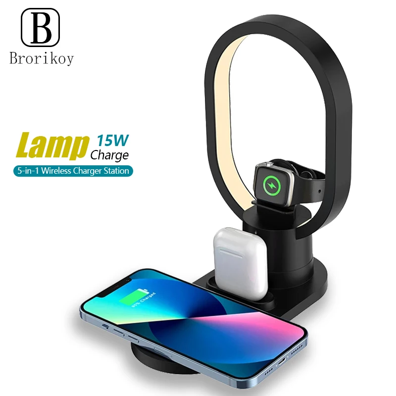 Watch Watch Xs - Pengisi Daya Nirkabel Lampu Malam 4in1