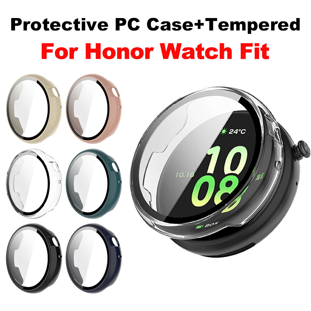 Smartwatch English - Casing PC + Pelindung Tempered Untuk