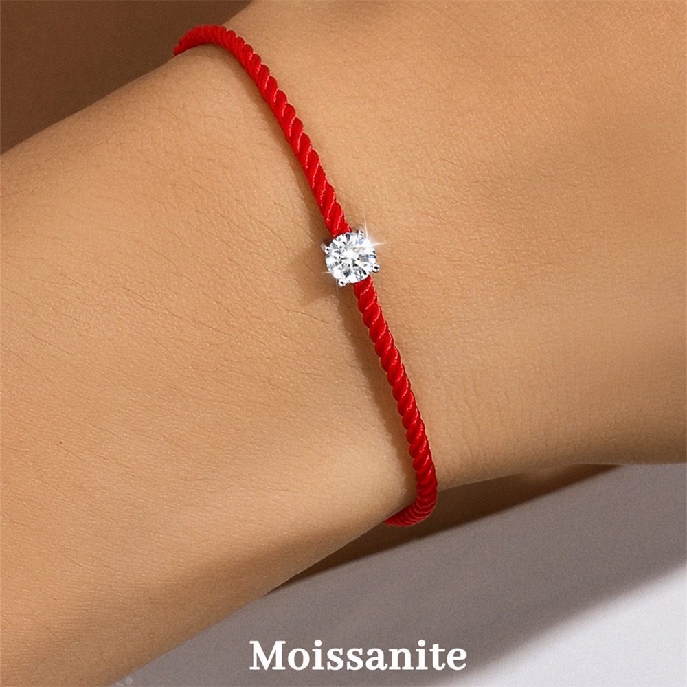 Vs Smartwatch - Gelang Tali Merah Perak Sterling 925