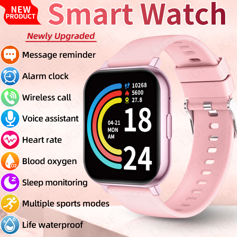 Smartwatch Watches Birthday Gift For Men - LIGE Jam Tangan Pintar Pria Wanita