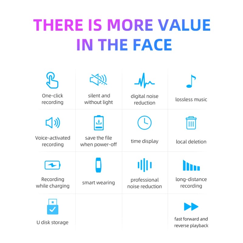 Smartwatch Noise Watches - Jam Tangan Perekam Suara Digital Mini