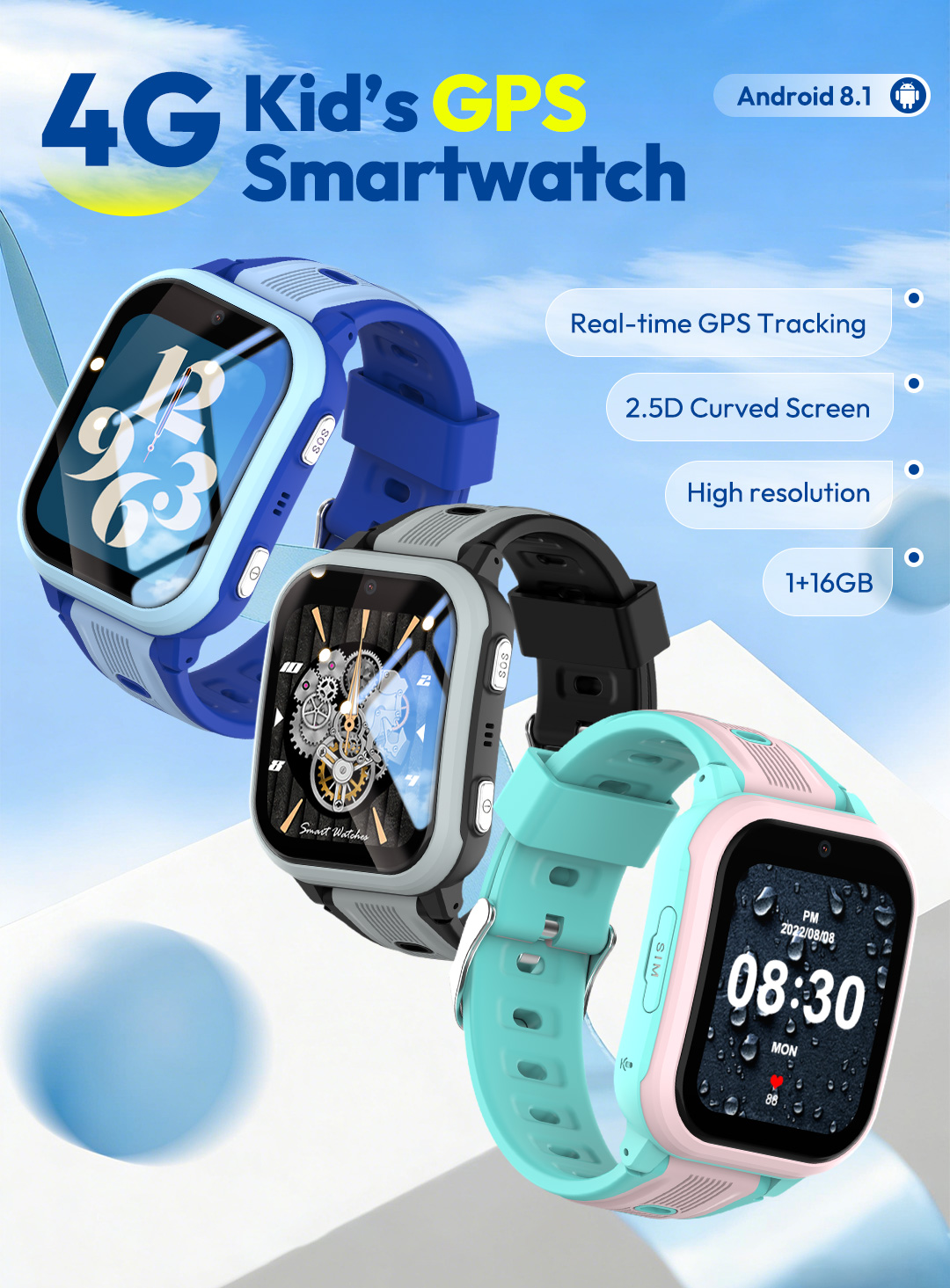 Smartwatch Watches Gift For Boys With Gps - Jam Tangan Pintar KT41 - Jam