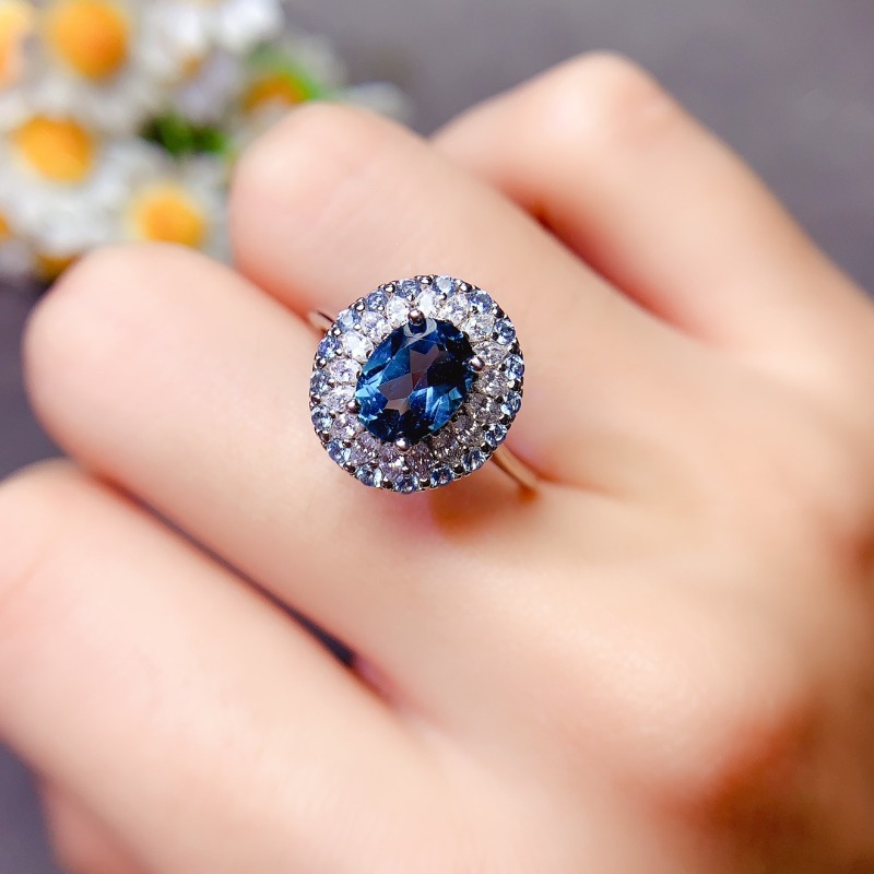 Vs Smartwatch - Cincin Topaz biru London murni untuk
