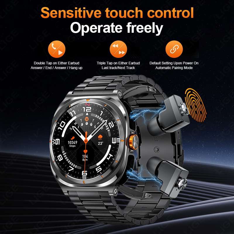 LIGE 2025 Jam Tangan Earphone  - Smartwatch Health Watches For Women ulasan dan harga