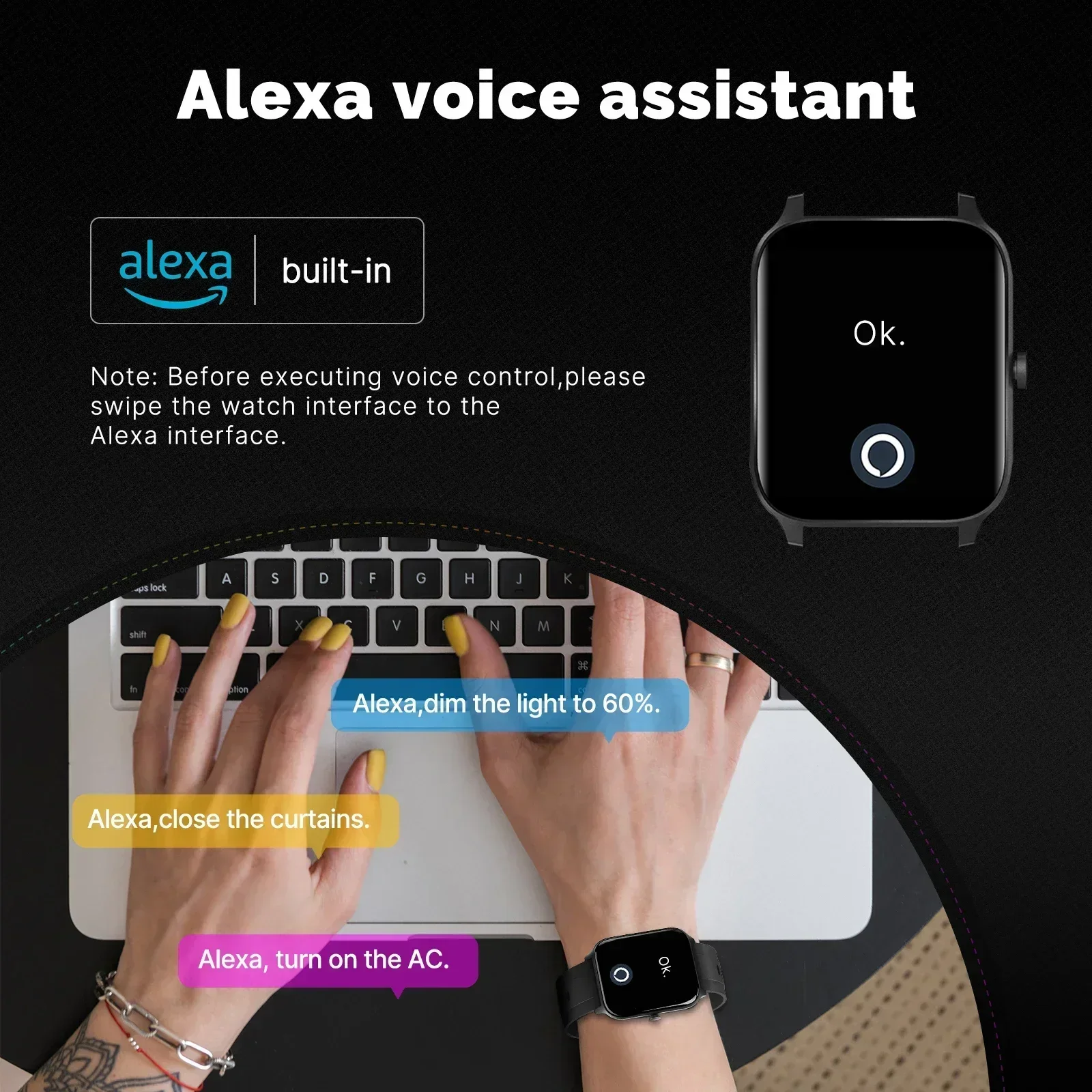 MOES Jam Tangan Pintar Alexa P - Watch Iwo ulasan dan harga