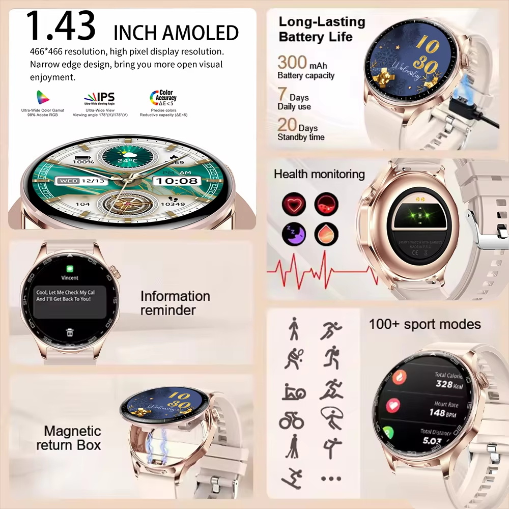 DAORKOW Jam Tangan Pintar T98  - Smartwatch Noise Watches ulasan dan harga