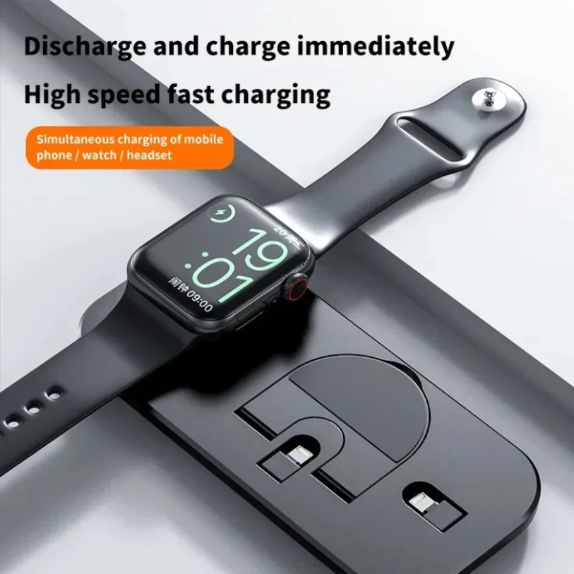 3 in 1 Pengisi Daya Nirkabel S - Watch Watch Xs ulasan dan harga