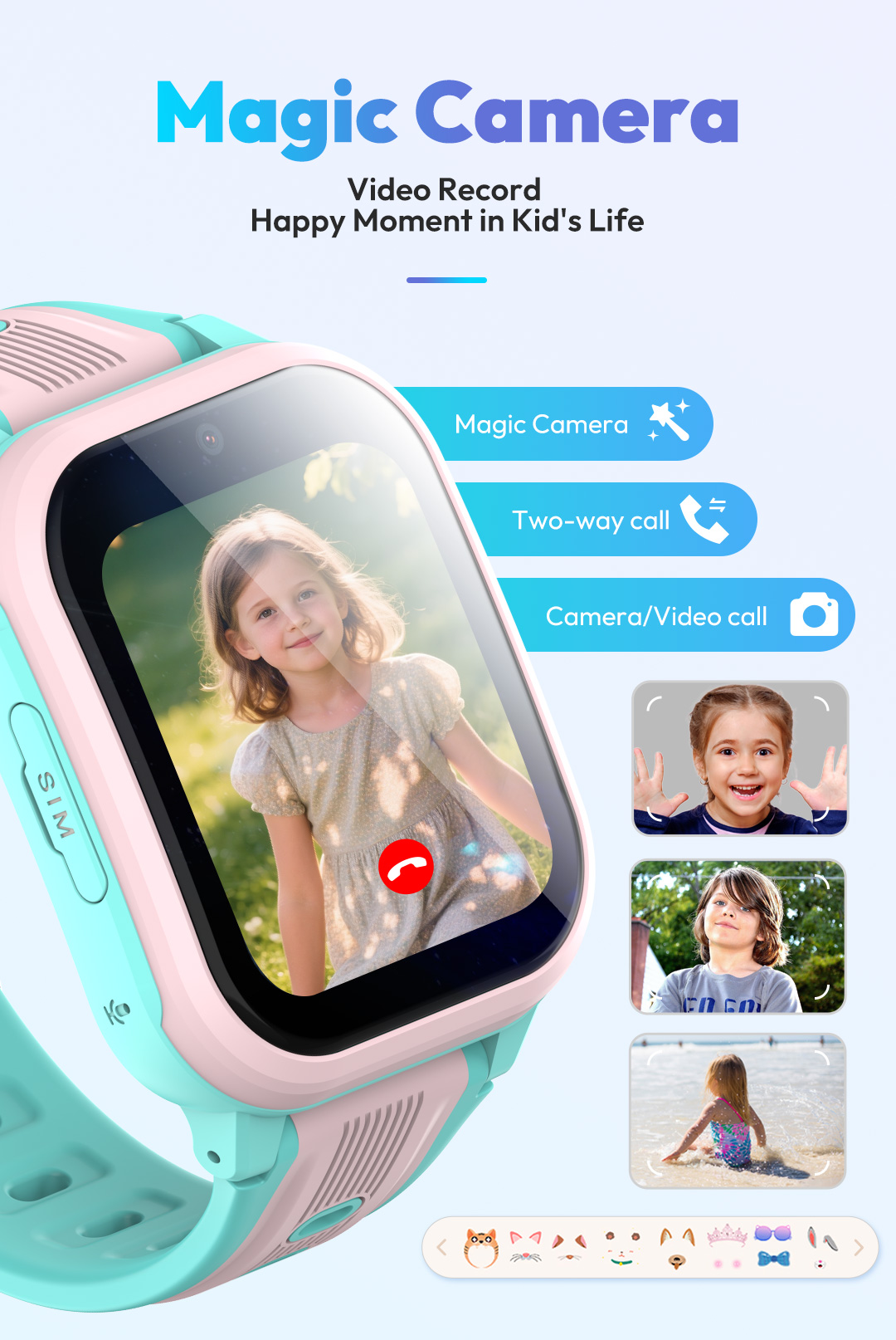 Wonlex 4G Jam Tangan Pintar An - Smartwatch Digital Watches For Kids ulasan dan harga