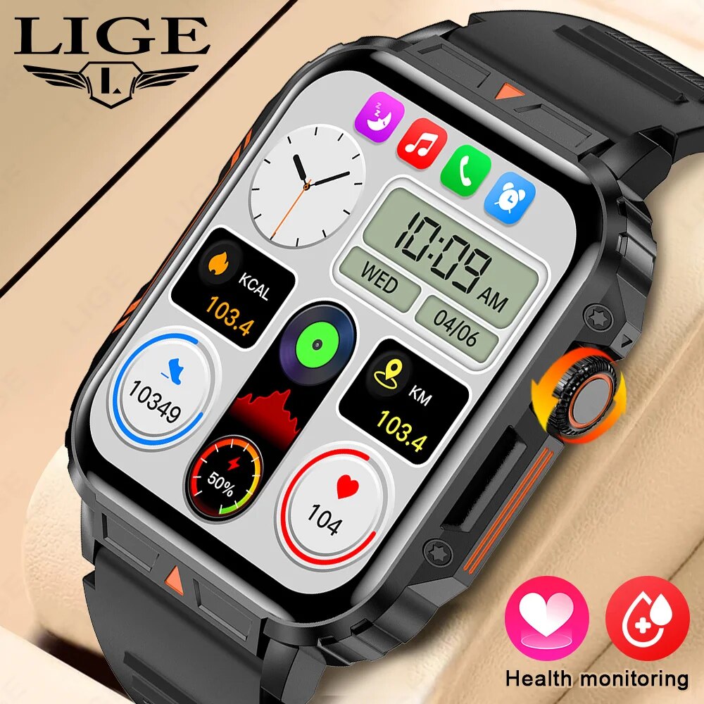 LIGE jam tangan pintar layar 1 - Smartwatch Health Watches For Women ulasan dan harga