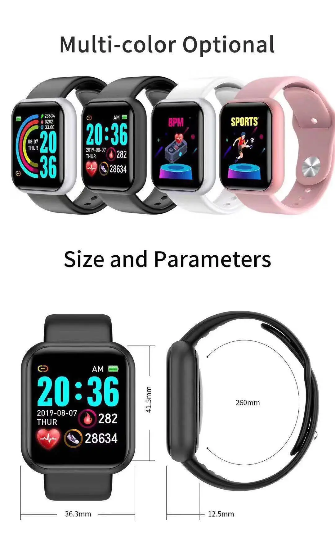 Jam Tangan Pintar D20 Pro Pria - Smartwatch Watches For Men ulasan dan harga