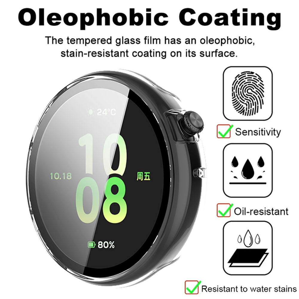 Casing PC + Pelindung Tempered - Smartwatch English ulasan dan harga