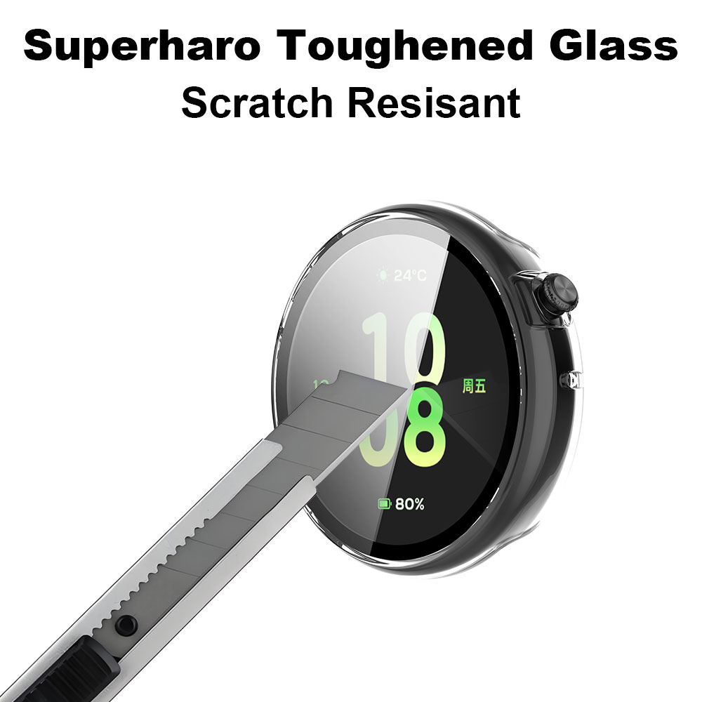 Casing PC + Pelindung Tempered - Smartwatch English ulasan dan harga