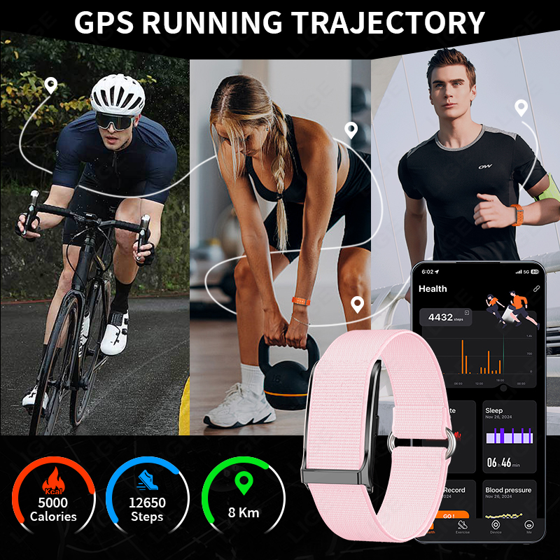 LIGE jam tangan pintar kebugar - Smartwatch Digital Watches For Women ulasan dan harga