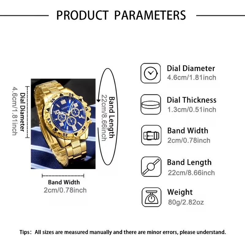 2Pcs Jam Tangan Pria Mewah Mod - Smartwatch Watches Birthday Gift For Men ulasan dan harga