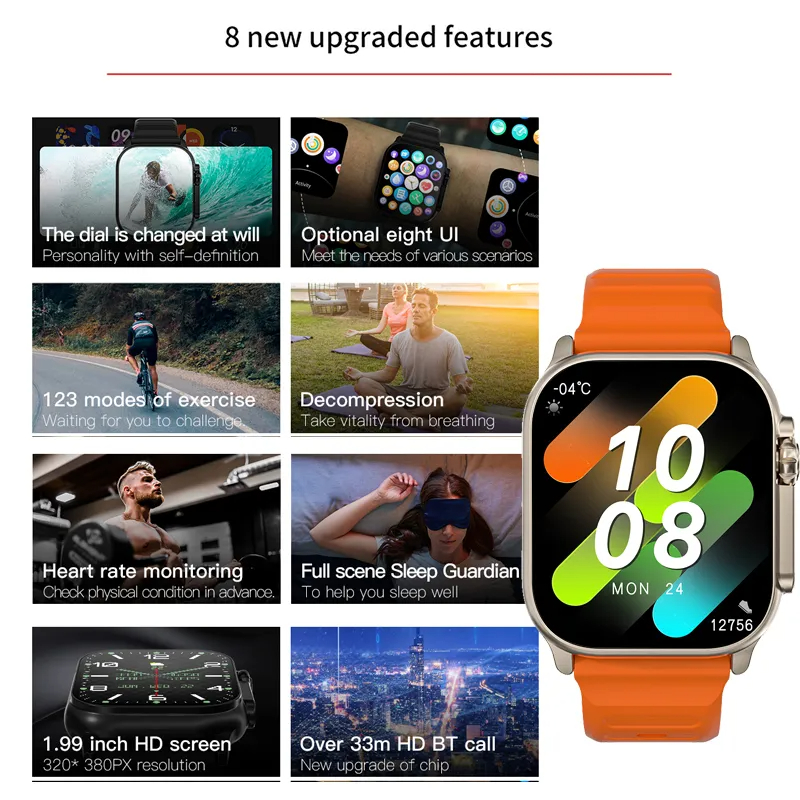 Jam Tangan Pintar T900 Ultra 2 - Watch Iwo ulasan dan harga
