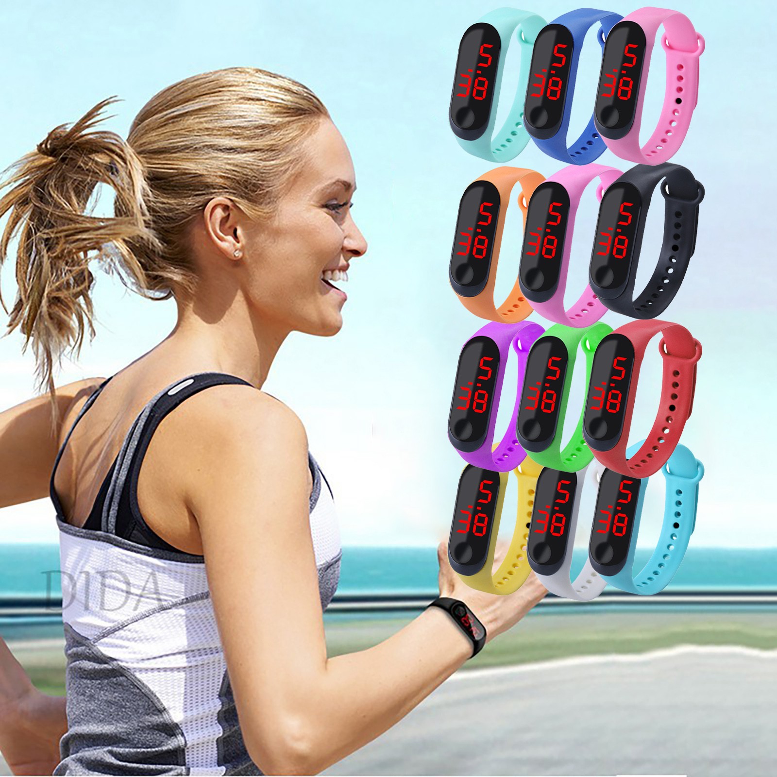 Jam tangan pintar olahraga lua - Smartwatch Digital Watches For Kids ulasan dan harga