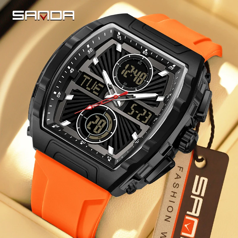 SANDA Jam Tangan Pria Tren Fas - Smartwatch Trending Watches For Men ulasan dan harga