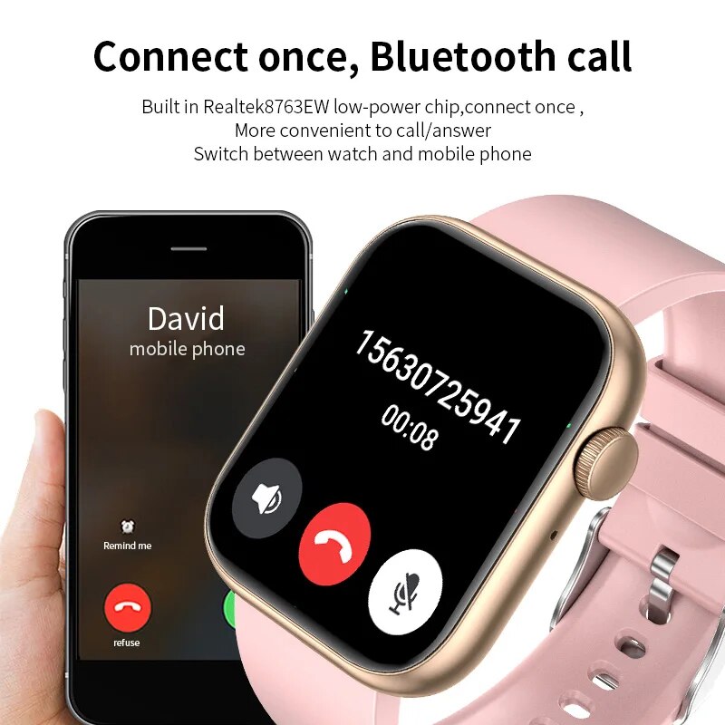 LIGE jam tangan pintar panggil - Smartwatch Digital Watches For Women ulasan dan harga