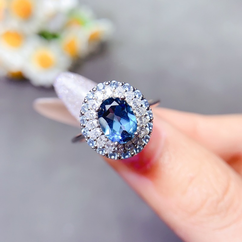 Cincin Topaz biru London murni - Vs Smartwatch ulasan dan harga