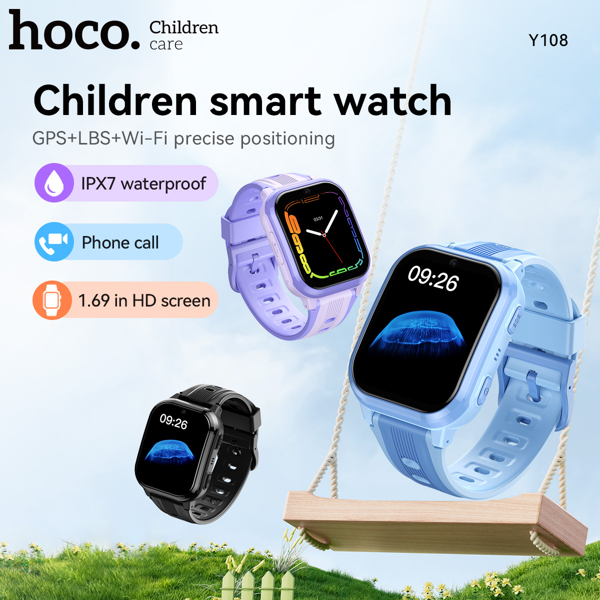 Jam Tangan Pintar Anak HOCO Y1 - Smartwatch Digital Watches For Kids ulasan dan harga