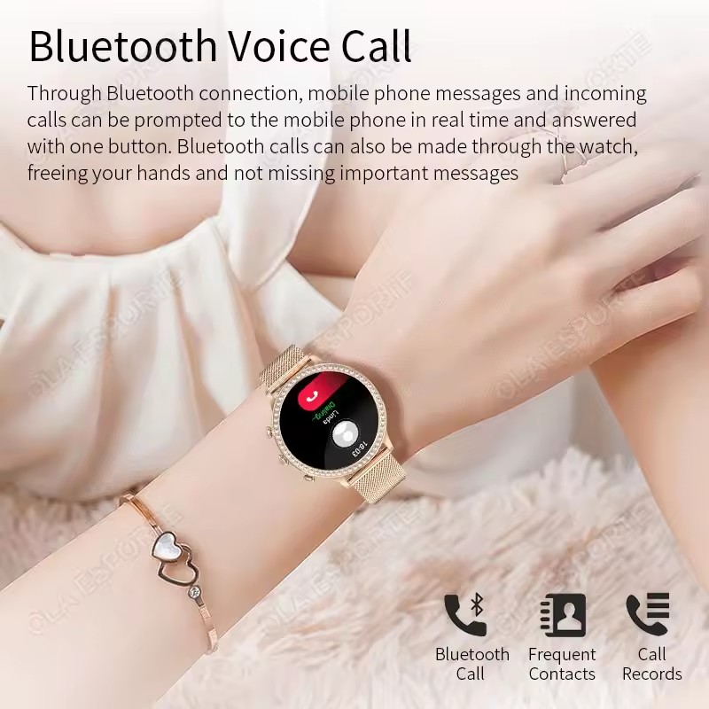 Jam Tangan Pintar Wanita Elega - Smartwatch Health Watches For Women ulasan dan harga