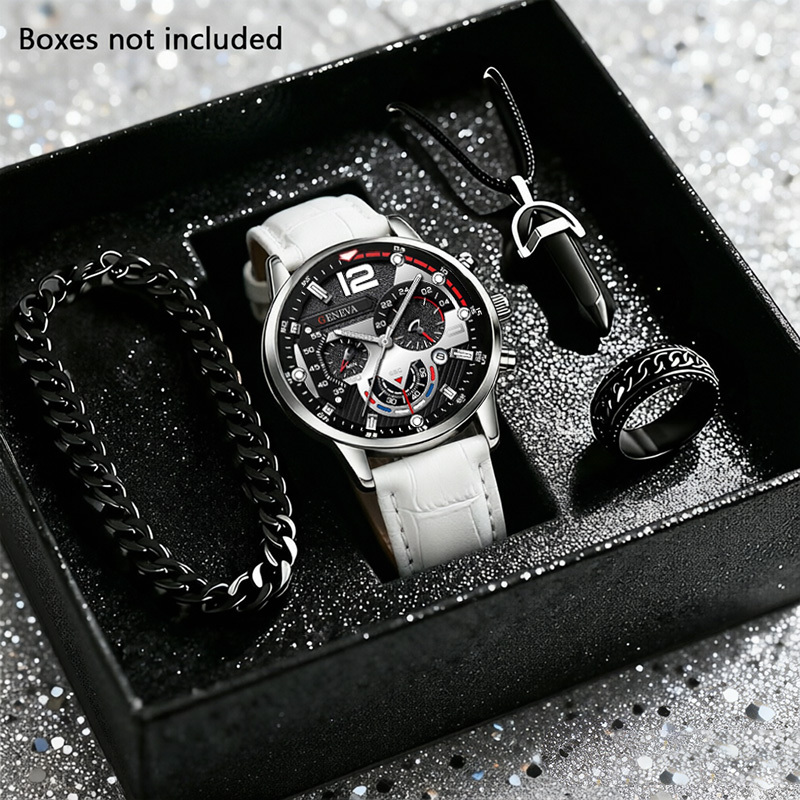 4pcs Jam Tangan Pria Fashion M - Smartwatch Watches Birthday Gift For Men ulasan dan harga