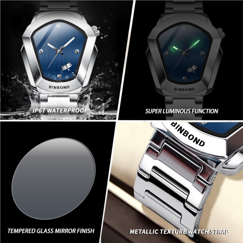 BINBOND Jam Tangan Pria Mewah  - Couple Watches Smartwatch ulasan dan harga